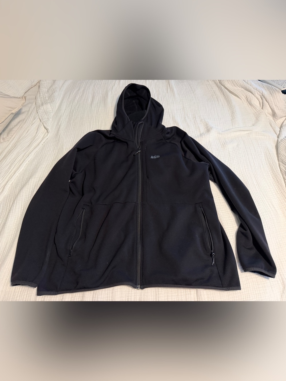 REI Black Hooded Insulated Fleece Jacket - Women’s
